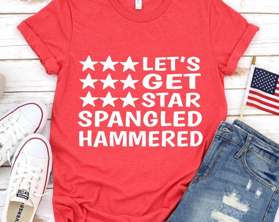 Star Spangled Hammered American Flag T-Shirt Star Spangled Hammered American Flag T-Shirt