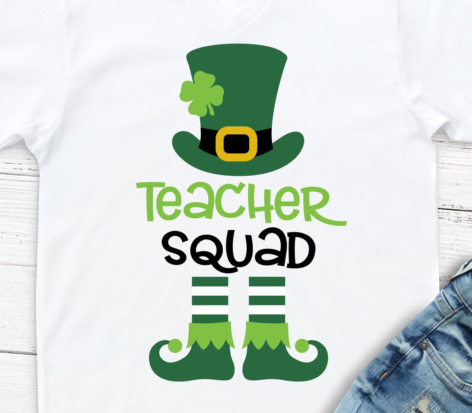 Teacher St Patricks Day Svg Teacher Shirt Svg Leprechaun | Etsy