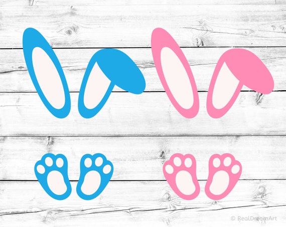 Easter Bunny Svg Boy Bunny Svg Girl Bunny Svg Kids Easter Etsy
