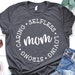 Mom Svg, Mother’s Day Svg, Mom Circle Sign Svg, Mommy Svg, Caring Selfless Loving Strong, Mom Shirt Svg Cut Files for Cricut, Png, Dxf