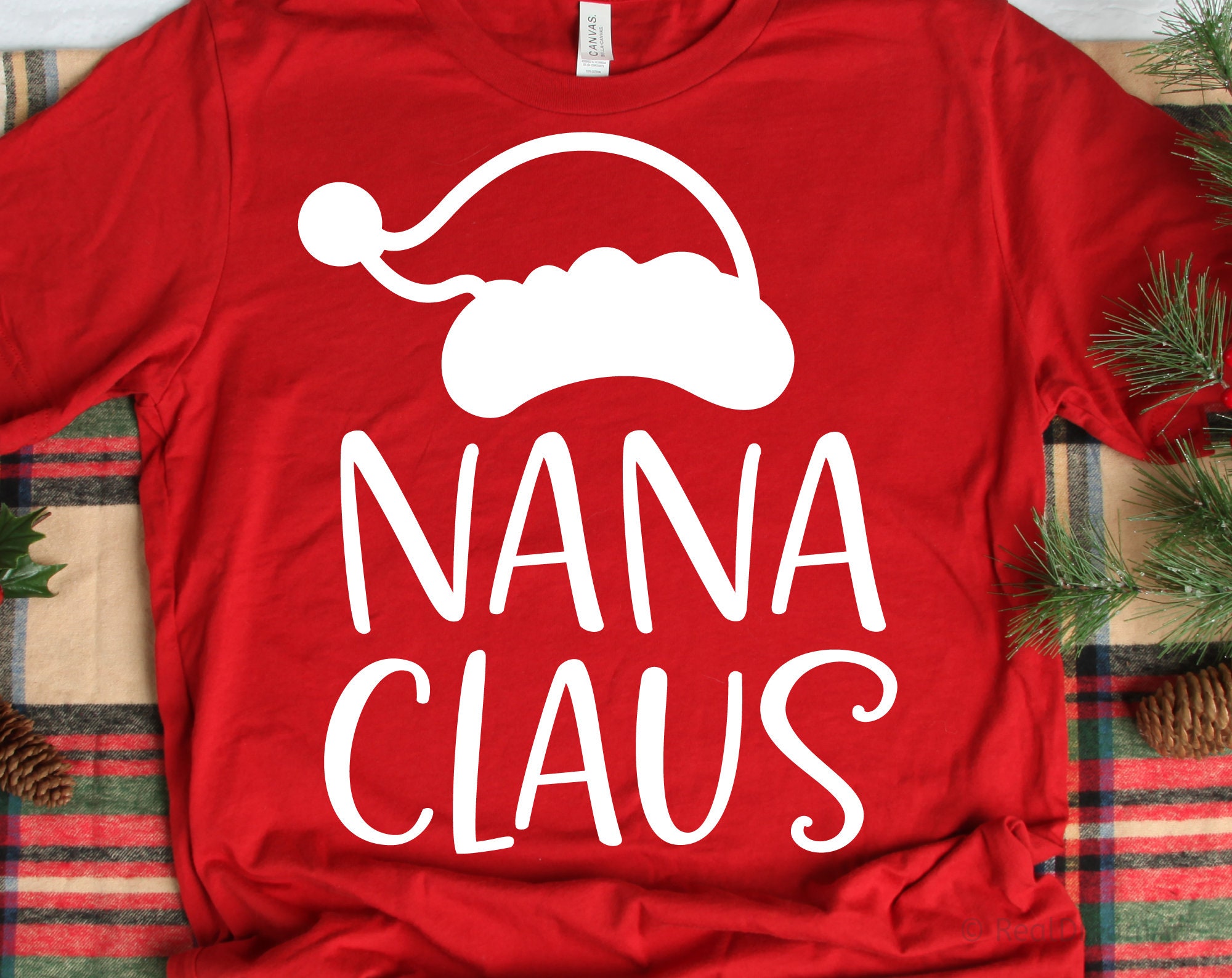 Nana Christmas Svg Nana Claus Svg Christmas Svg Grandma | Etsy