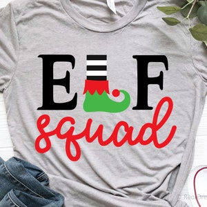 Elf Kader Svg, Weihnachten Svg, Elf Shirt Svg, Kinder Weihnachten Svg, Elf Stamm, Mädchen Elf, junge Elf, Elf Hut, Elf Füße Svg für Cricut, Png, Dxf
