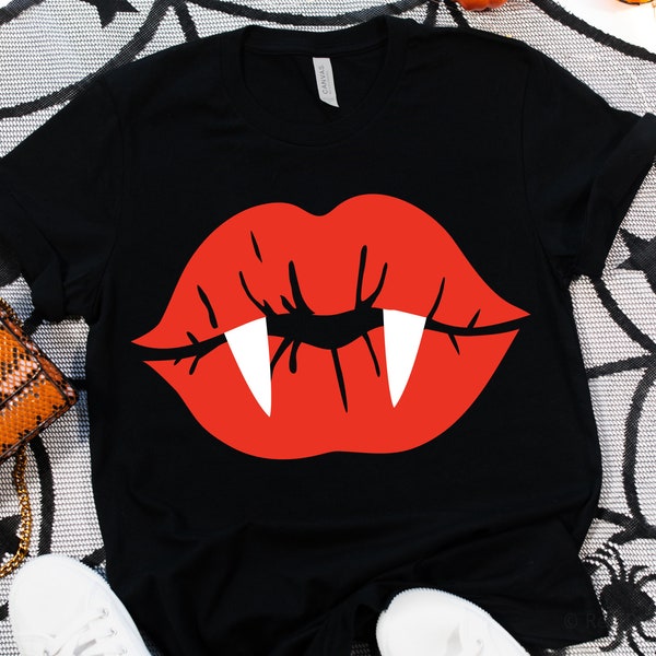 Vimpire Lips Svg, Vampire Teeth Svg, Halloween Svg, Scary Kiss Svg, Funny Halloween Svg, Vampire Bite Svg, Files for Cricut, Png, Dxf