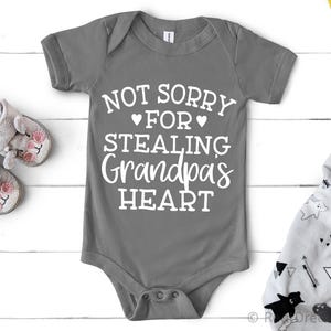 No lo siento por robar el corazón del abuelo Svg, abuelo Svg, camiseta del abuelo, abuelo Svg, archivos de corte Svg del día del padre para Cricut, Png, Dxf