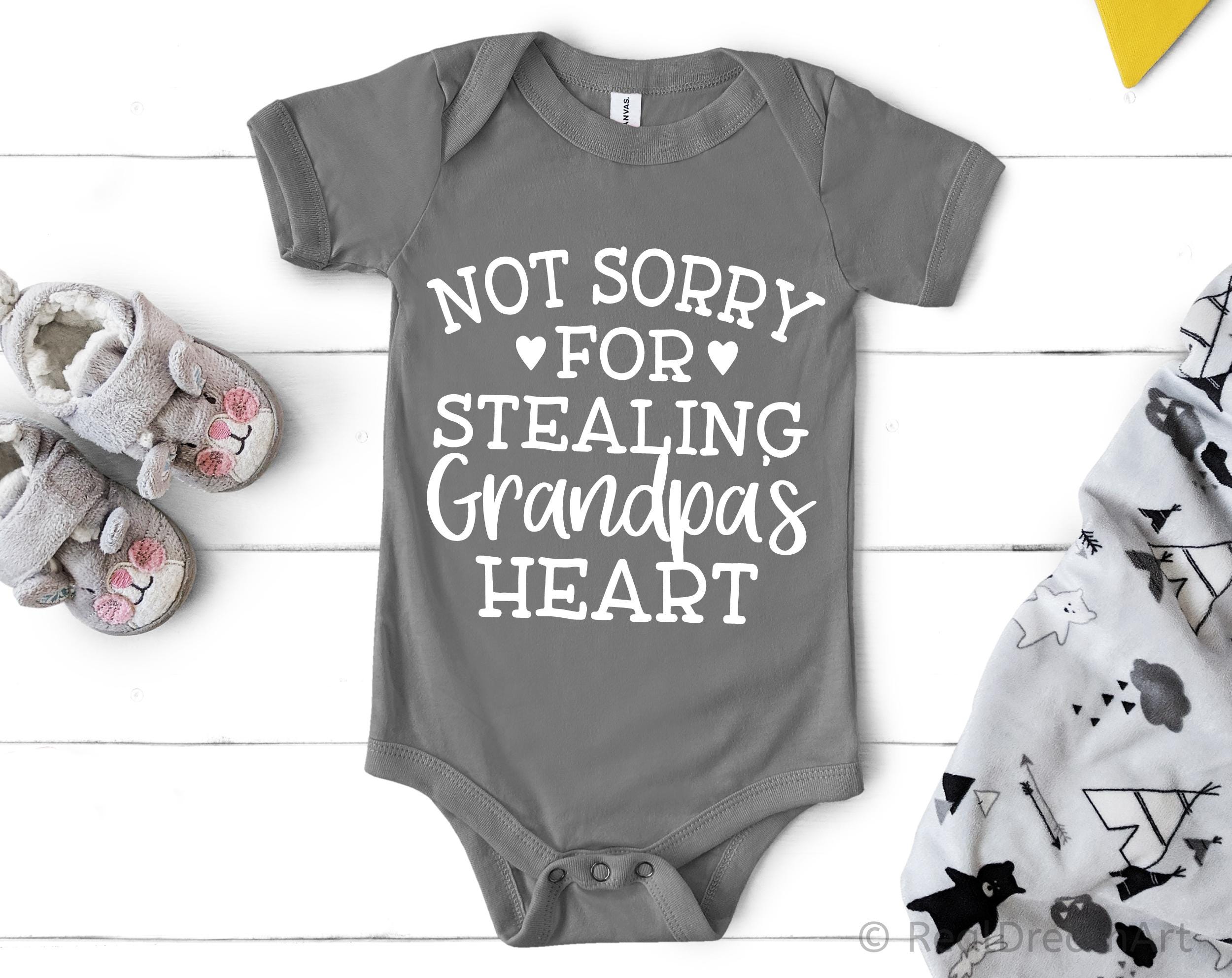Not Sorry for Stealing Grandpa's Heart Svg, Grandpa Svg, Grandpa