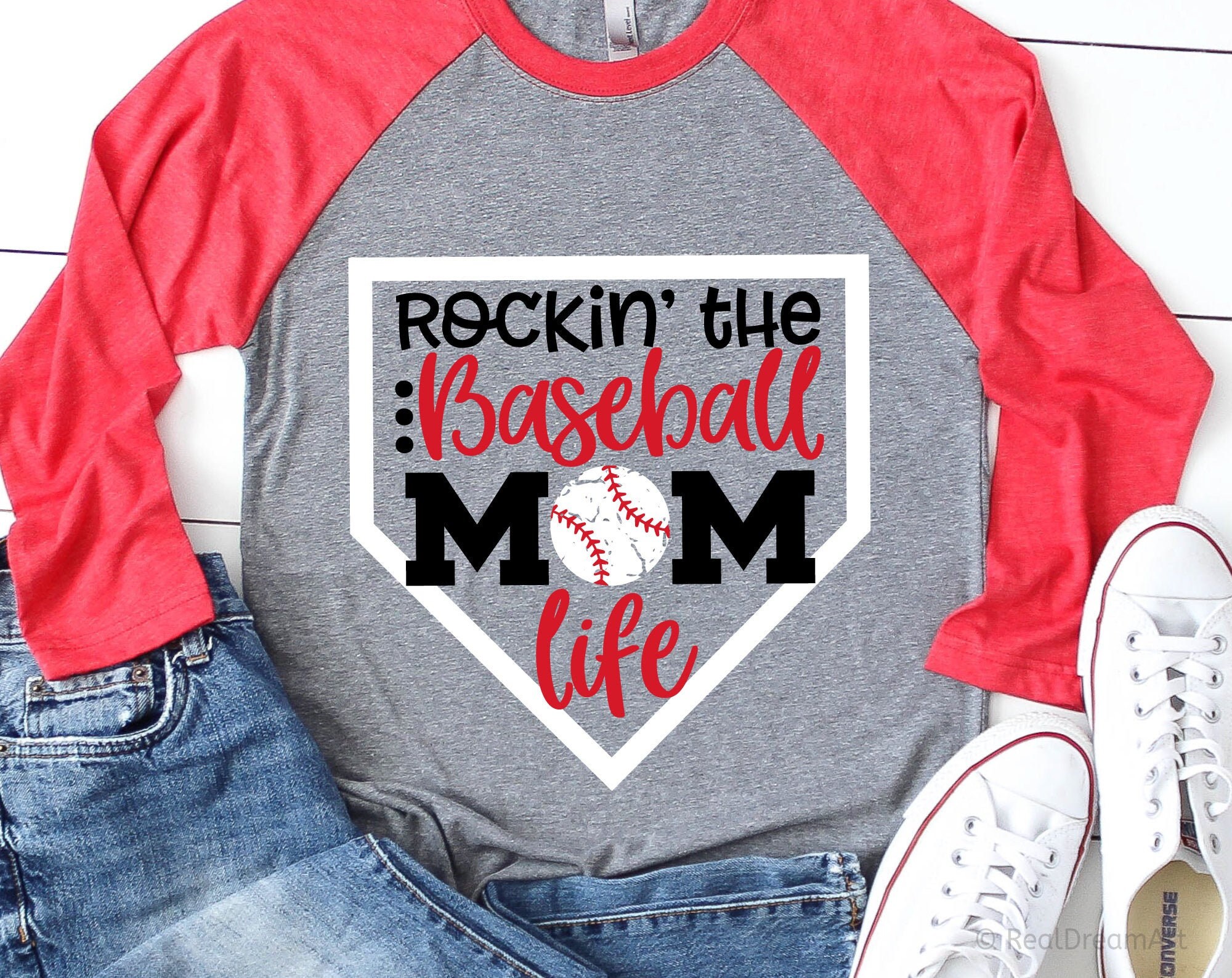 Download Baseball Mom Svg Rockin the Baseball Mom Life Svg Baseball ...