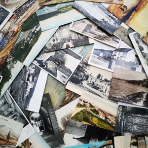 Lot de cartes postales vintage Sélection de cartes postales britanniques inutilisées et d'occasion Post Crossing Scrapbooking, etc. Choisissez votre quantité