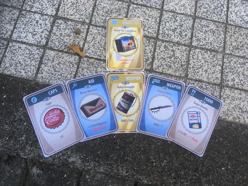 Fallout Shelter Card Pack 10 Cards Fallout Prop/gift - Etsy
