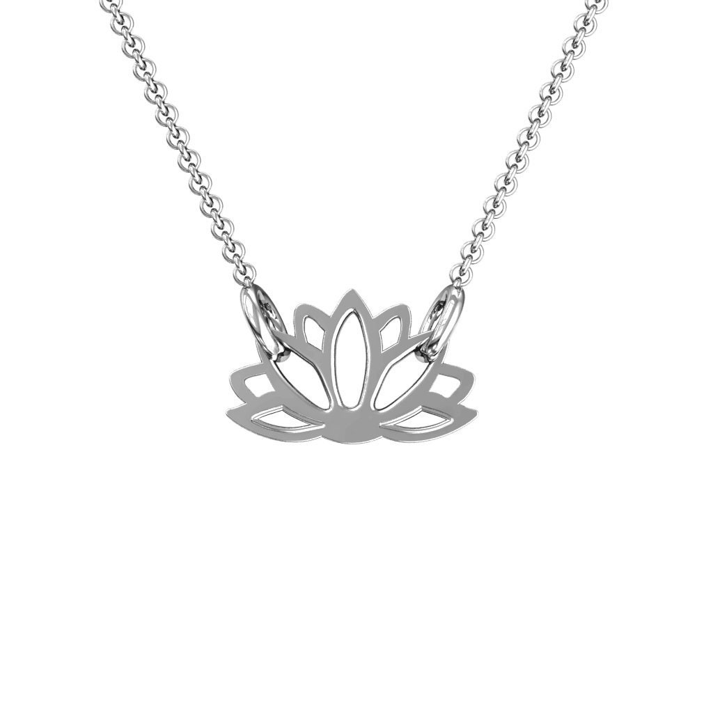 10K & 14K Solid Gold never Plated Classic Lotus Pendant - Etsy