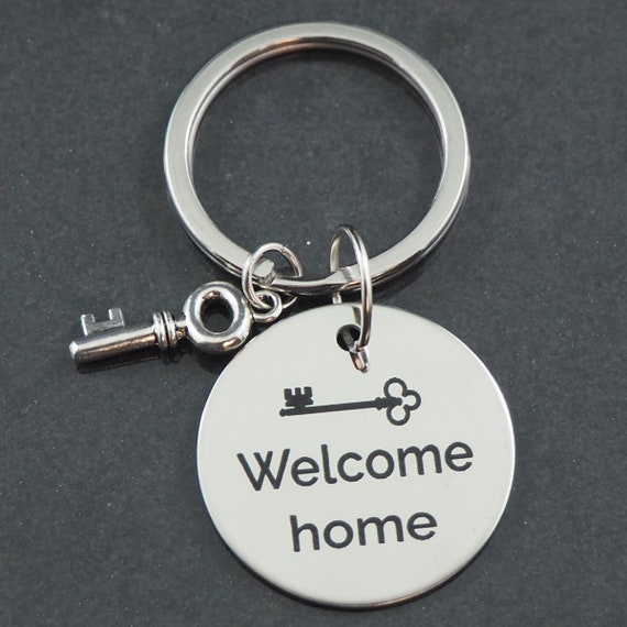 Home Keychain Gift for Home Buyer Closing Gift Etsy