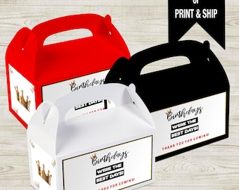 Notorious Favor Box - Gable Box - Notorious Party - Notorious Birthday - Notorious Favors - The BIG ONE - Notorious One - Boy First Birthday