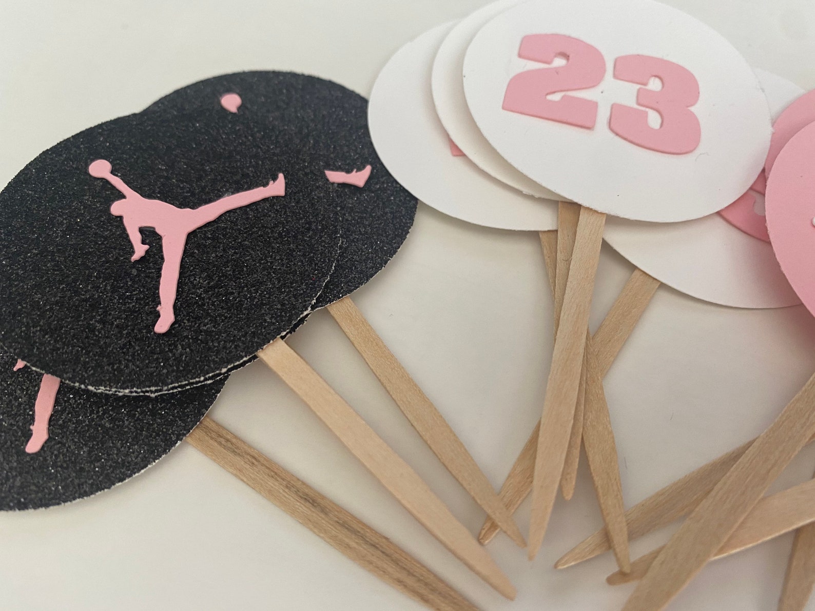 Air Jordan Cupcake Toppers Cupcake Toppers Jordan Birthday Etsy