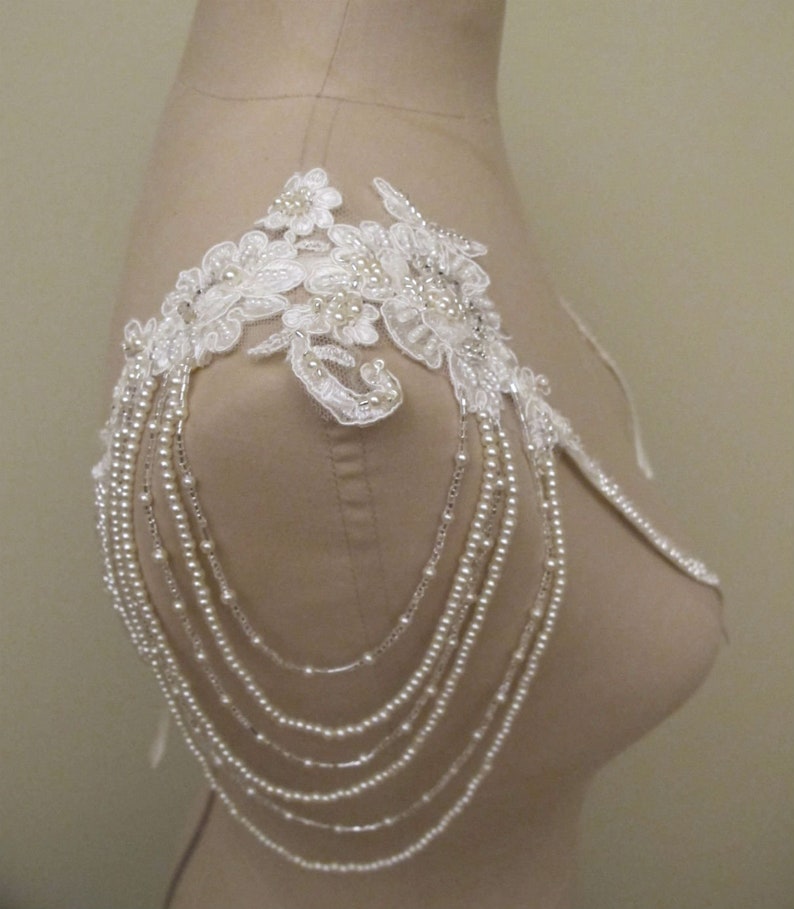 Detachable Straps Ivory Wedding Dress Straps Shoulder Jewelry Etsy UK