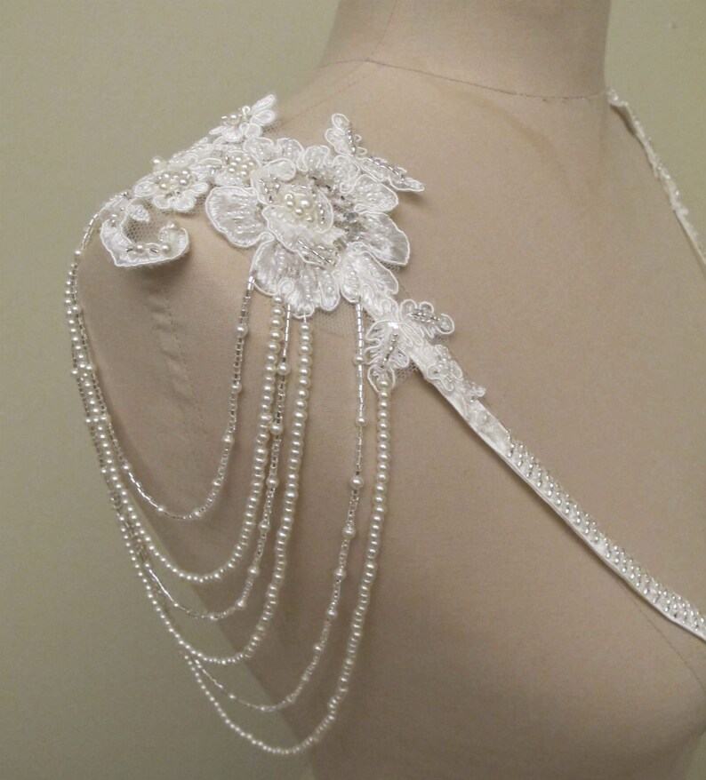 Detachable Straps Ivory Wedding Dress Straps Shoulder Jewelry Etsy UK