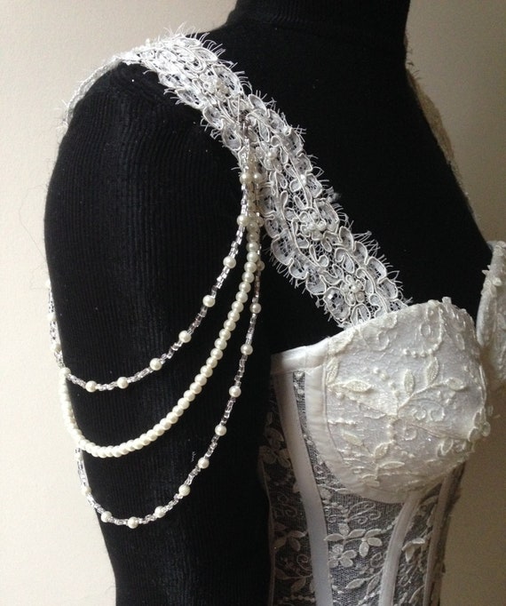 Beaded bridal straps sale