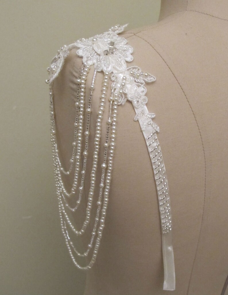 Detachable Straps Ivory Wedding Dress Straps Shoulder Jewelry Etsy UK