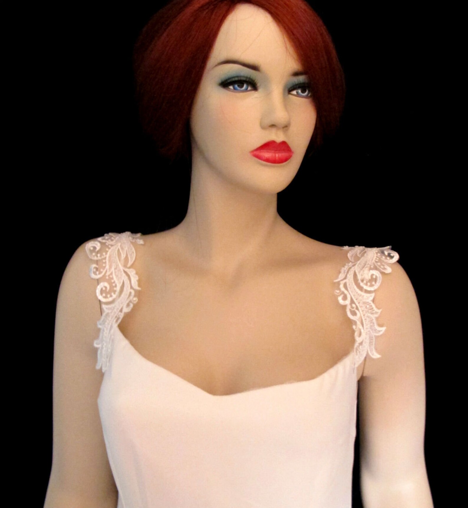 Detachable Wedding Dress Straps Dress Crystal Lace Bridal Etsy