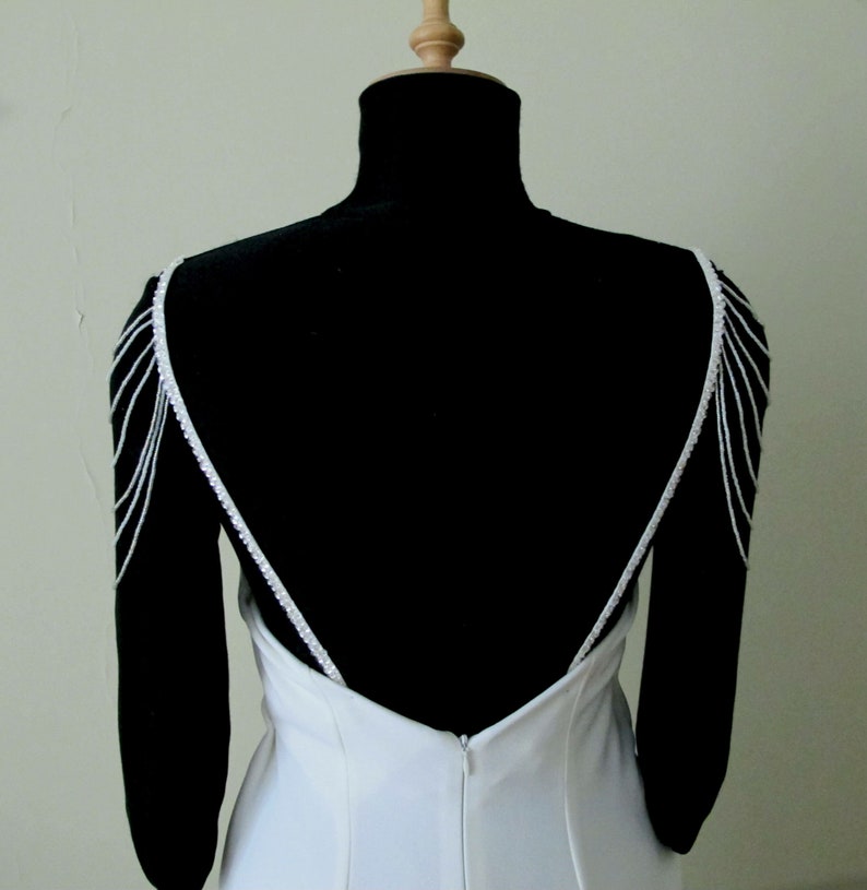 Wedding Shoulder Jewelry Bridal Beaded Straps Crystal Beaded Straps Arm Jewelry Bridal Shoulder Strap Back Necklace Bridal Epaulettes