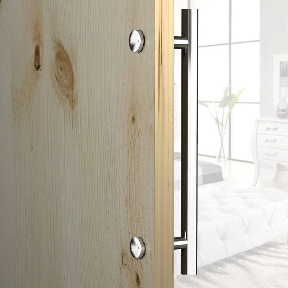 Pull Round Stainless Steel Handle Chrome Brushed Finish Etsy