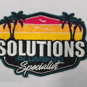 Embroidery patch work, custom designs, iron stick embroidery , digitizing , bulk quantities, personalized design, business logo