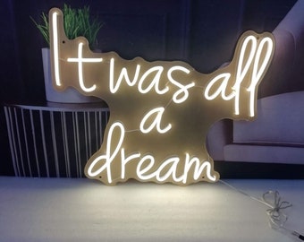 Custom neon signs, personalized business names, party decoration, modern design