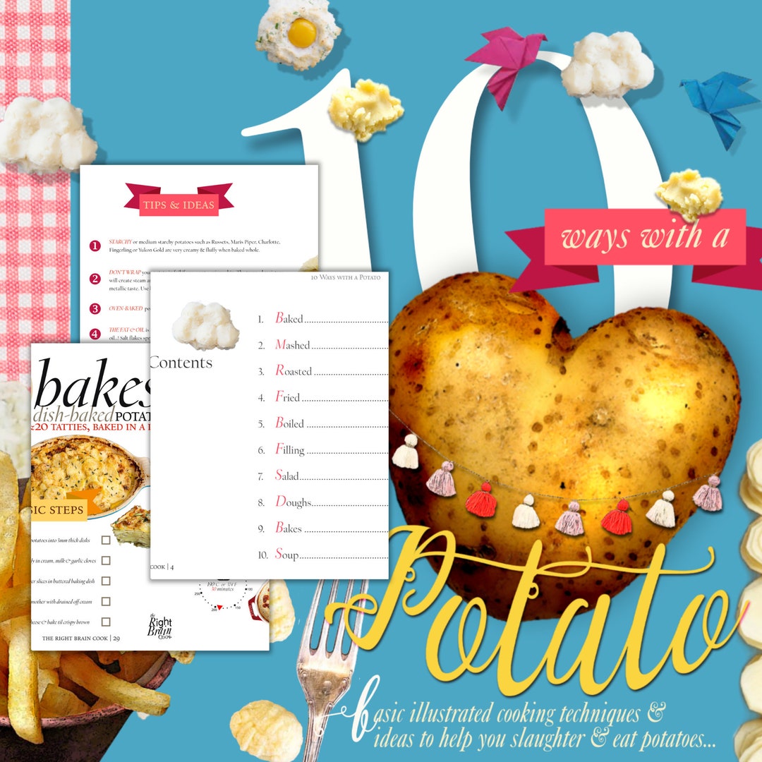 How to Cook a Potato Tips & Recipes Basics Ebook Oven Potato Etsy