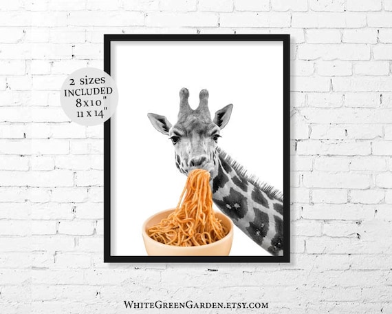 Pasta Poster Funny Artwork for Walls 11 x 14