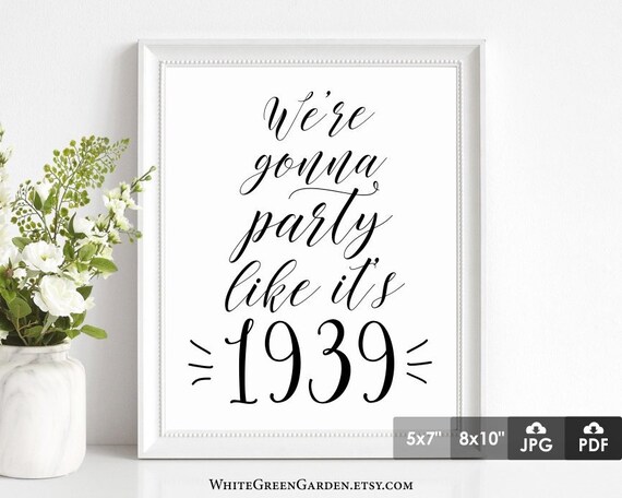 80th Birthday Party Decoration Ideas For Women Men Centerpiece Etsy