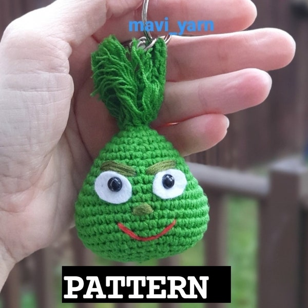 Patrón Llavero Grinch, Grinch Amigurumi ,Patrón PDF