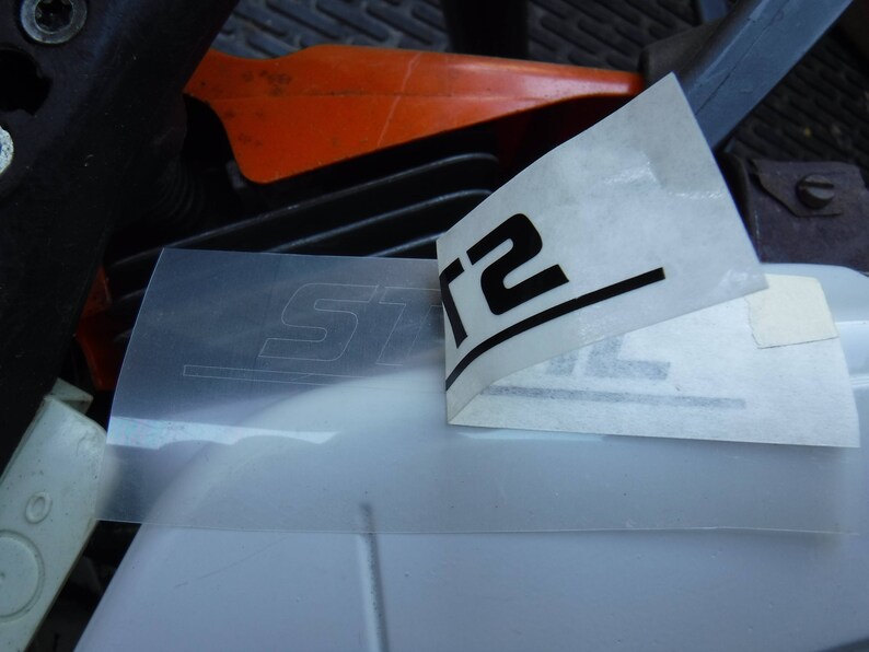 Stihl Logo Chainsaw Clutch Cover Decal for Aftermarket Blanks Etsy