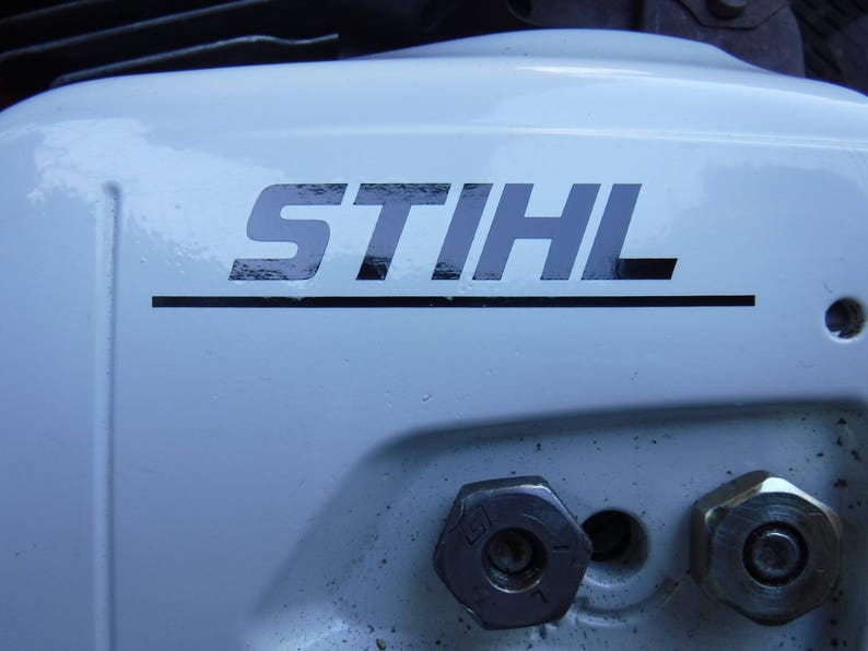 Stihl Logo Chainsaw Clutch Cover Decal for Aftermarket Blanks Etsy