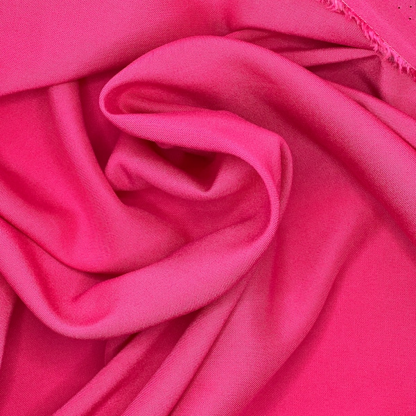 Rayon Challis Fuchsia Fabric -100% Rayon-Sold By The Half Yard   Soft and Flowy Rayon Challis Fuchsia Fabric for Anniversary Gifts