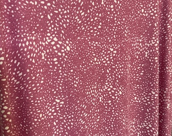 Speckled Mauve French Terry- Sold By The Half Yard  - Soft and Stylish French Terry Stripe Fabric