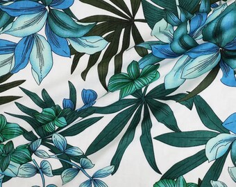 Tropical Shades - 100% Cotton Lawn Fabric -  Sold By The Half Yard  - Apparel Fabric