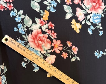 Floral Lightweight Georgette - Sold By The Half Yard- Deadstock Woven Fabric