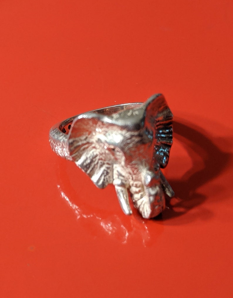 Sterling Silver Elephant Pinky Ring
