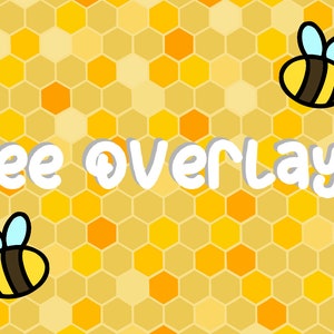 Animated Bee Honeycomb Package, Twitch, Overlay, Scenes, Offline, Bees, Honey