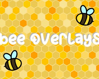 Animierte Bienenwabe Paket, Twitch, Overlay, Szenen,Offline, Bienen, Honig