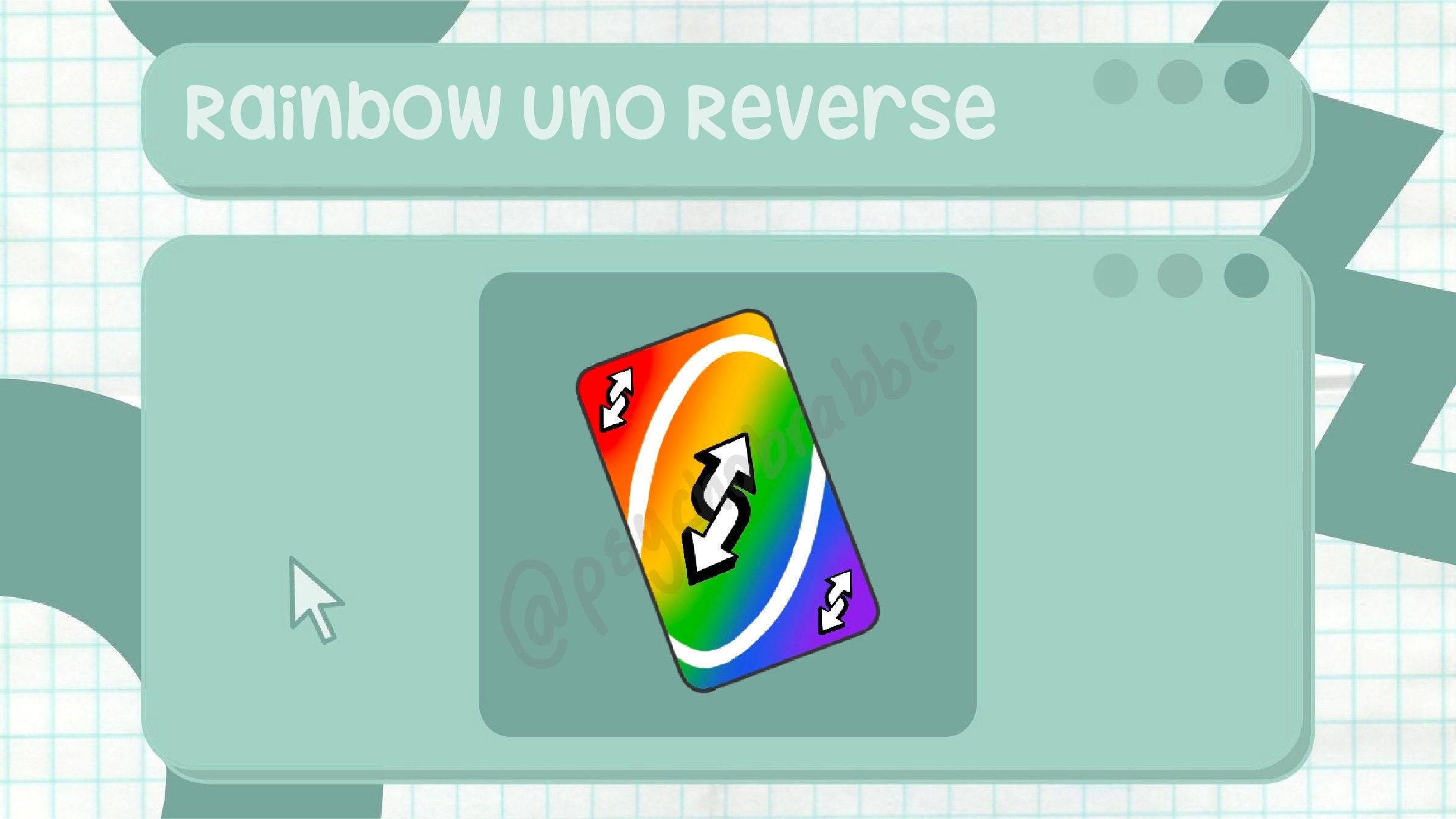 Gay Pride Uno Reverse Card | Greeting Card