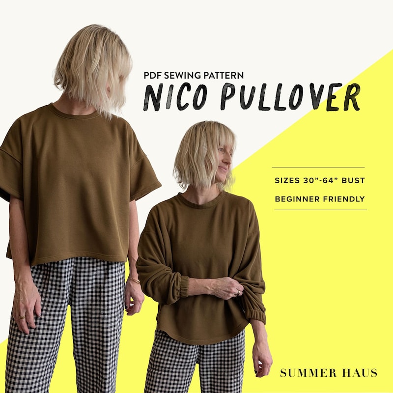 Pullover Top Pattern - Etsy