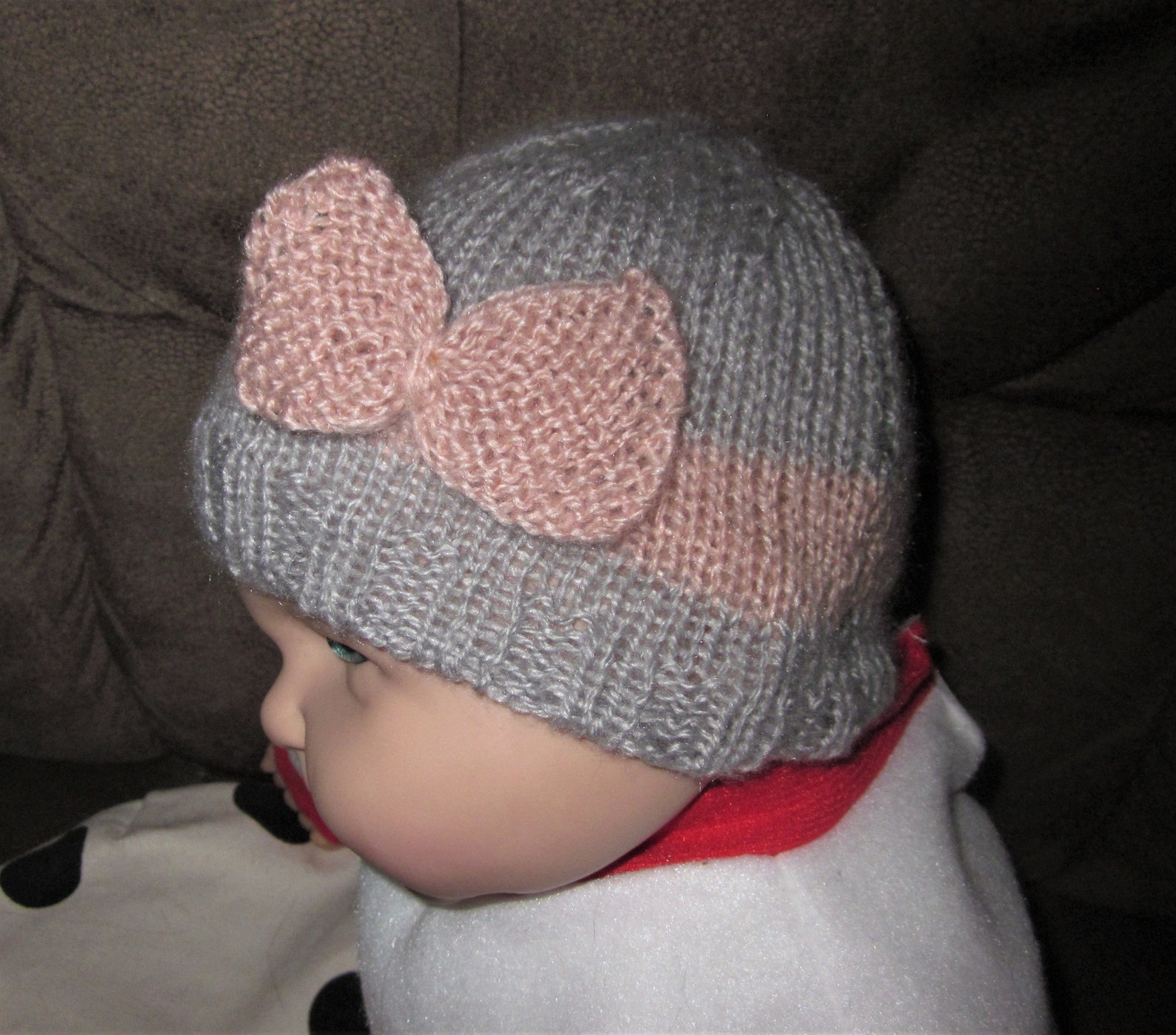 Pattern Only Baby Bow Hat knitting pattern Etsy