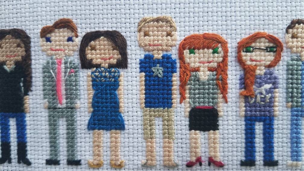 Realistic Hair for Cross Stitch Portrait Embroidery Style Etsy