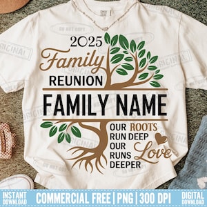 Bundle 5 Family Reunion Tree 2025 PNG, Family Tree Design PNG, Family Reunion Shirt PNG, Tree Of Life Digital Download, Reunion Sublimation
