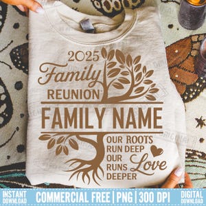 Family Reunion Tree 2025 PNG, Bundle Pack 5 Family Tree Design PNG, Family Reunion Shirt PNG, Tree Of Life Digital Download Sublimation tee