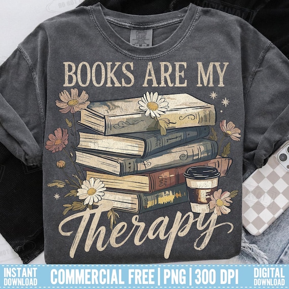 Book lover PNG, Bookish Png, Vintage book Png, Book lover gifts, Reading png, Retro Floral Book PNG Bundle (Digital Download)