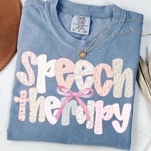 Speech Therapy Pink PNG Shirt Design: SLP/SLPA Gift (Digital Download)