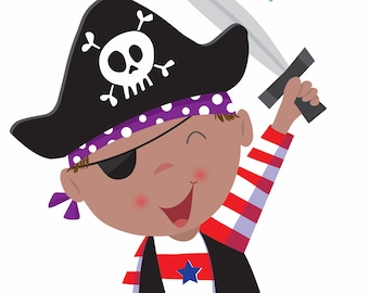 PIRATE - Fun, Bright, & Colourful Character Prints