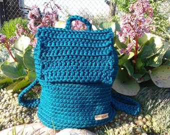 Green bag,backpack,handmade backpack,women’s rucksack,stylish bag