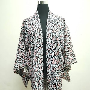 Japanese haori  kimono pink kimono jacket /kimono cardigan/vintage kimono robe/#216