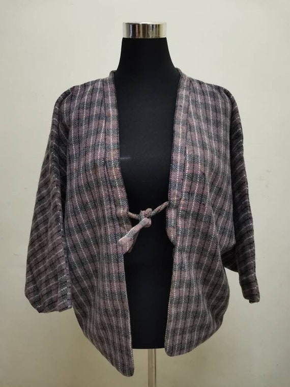 Japanese Haori Kimono Gray Kimono Jacket /kimono Etsy